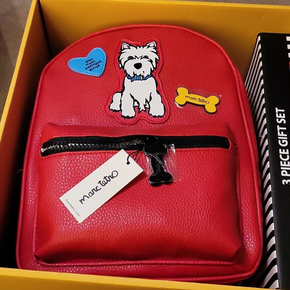 Marc Tetro westie mini backpack with - Picture 2 of 4